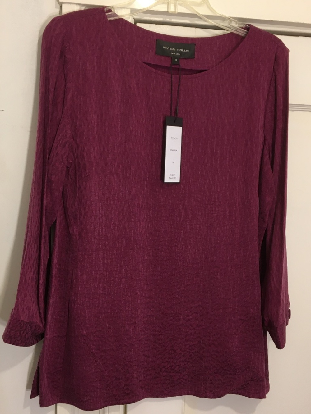 NWT Luxurious Designer Hilton Hollis Top Blouse
